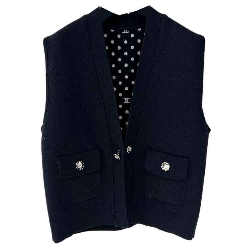 CHANEL 24 Spring Summer New Arrivals Vest Women's Blue
