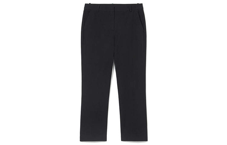 LACOSTE Casual Pants Women's Black Moderate Straight Fit Pants