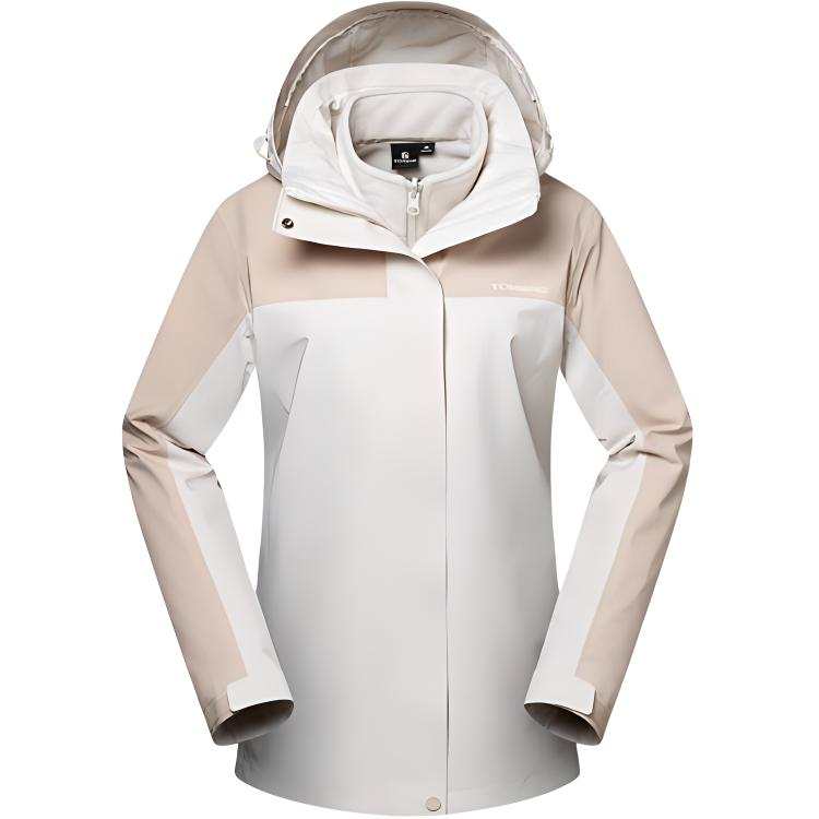 TOREAD Waterproof And Warm Windbreaker Jacket Women's Beige \ Light Camel