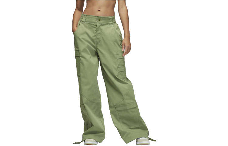 Jordan Jordan Casual Pants Women's Light Olive Moderate Straight Fit Pants