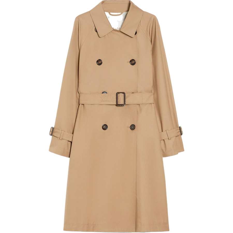 MaxMara MaxMara gabardine-weave trench coat