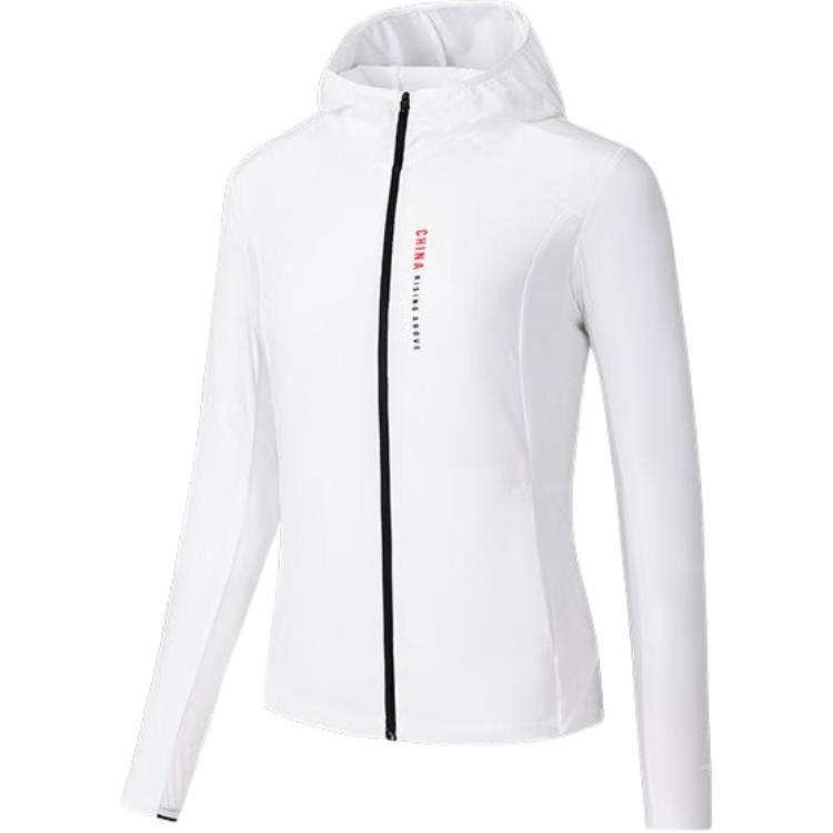 Anta Variety Training Collection UV Protection Sun Protection Clothing Women's Snowflake White