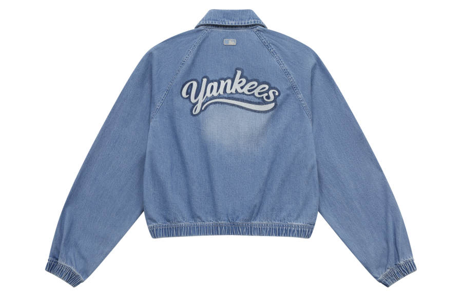 MLB MLB New York Yankees Denim Jacket Women's Light Blue