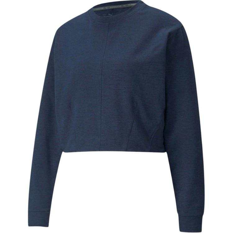 PUMA Sweatshirts Women's Blue Crew Neck Moderate