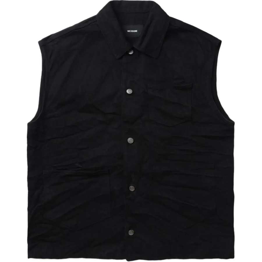 WE11DONE WE11DONE Press stud Cotton blend Vest