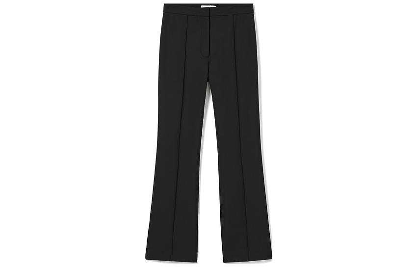 LACOSTE Casual Pants Women's Black Moderate Bootcut Pants