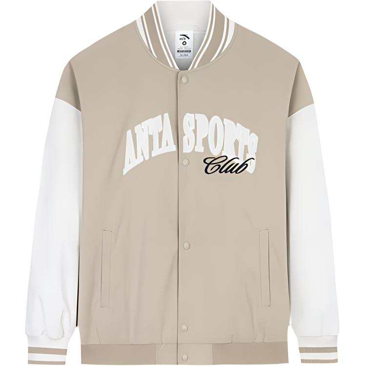 Anta Life Collection Baseball Jacket Women's Beige Khaki