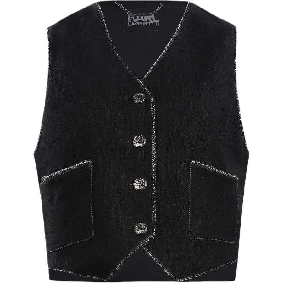 KARL LAGERFELD / Karl Lagerfeld Jeans Vest Women's Black