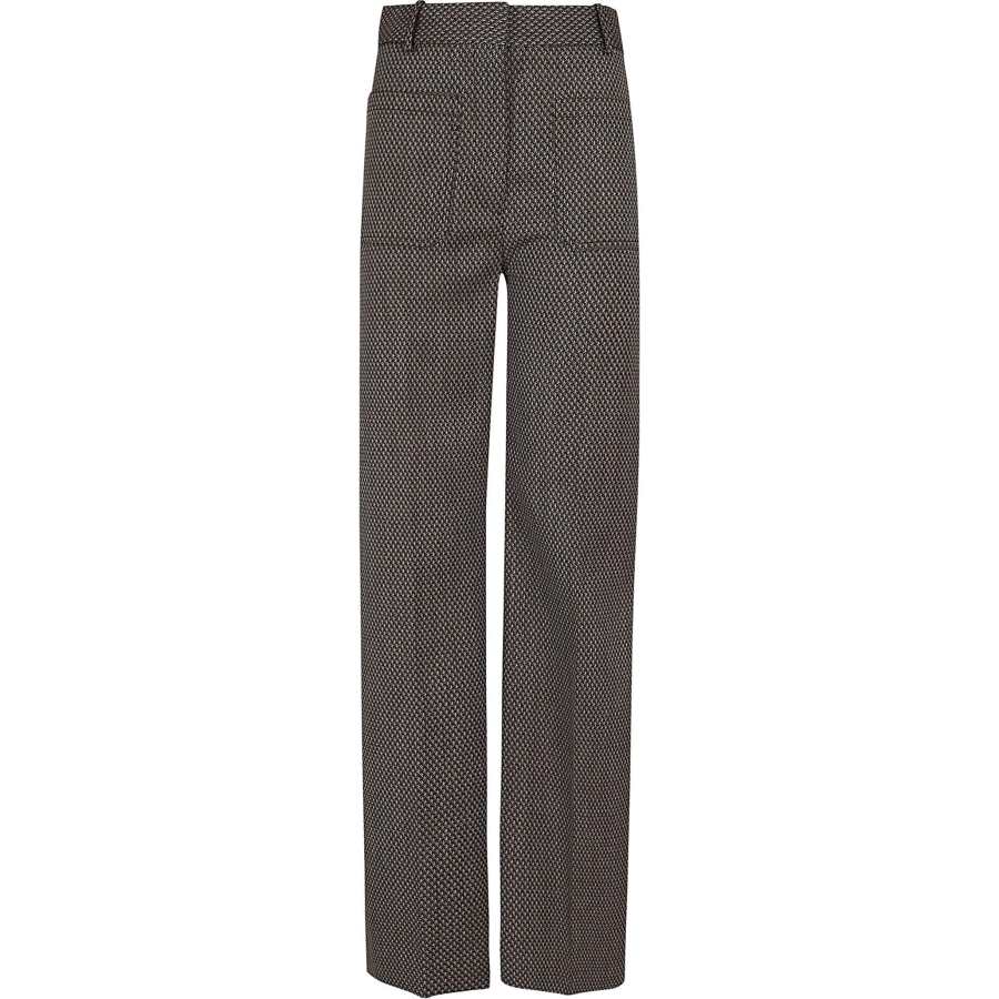 Victoria Beckham Alina Jacquard Tailored Trousers