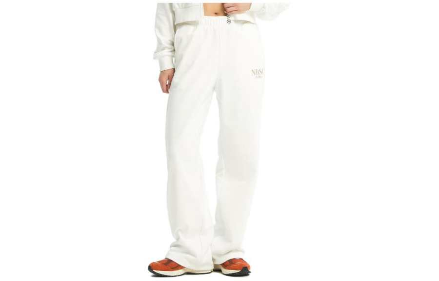 New Balance New Balance Casual Pants Women's White Moderate Straight Fit Pants