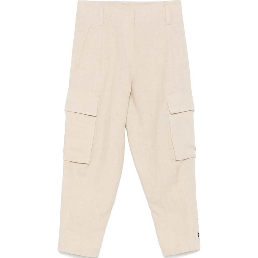 Brunello Cucinelli SS25 Casual Pants Women's Sandy Beige