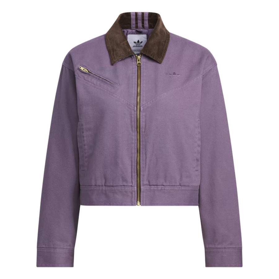 Adidas Originals Montreal WASH PAD JKT W Puffer Jacket Women's Dark Gray Violet/Gold