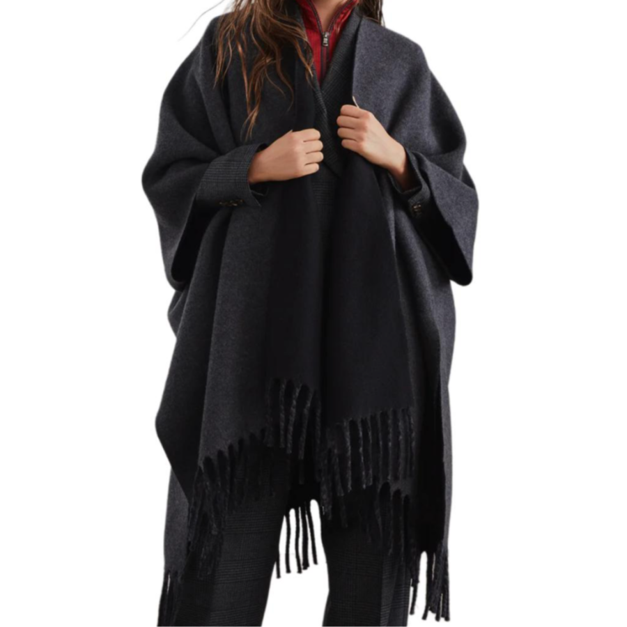 Brunello Cucinelli FW24 Cloak Women's Steel Gray