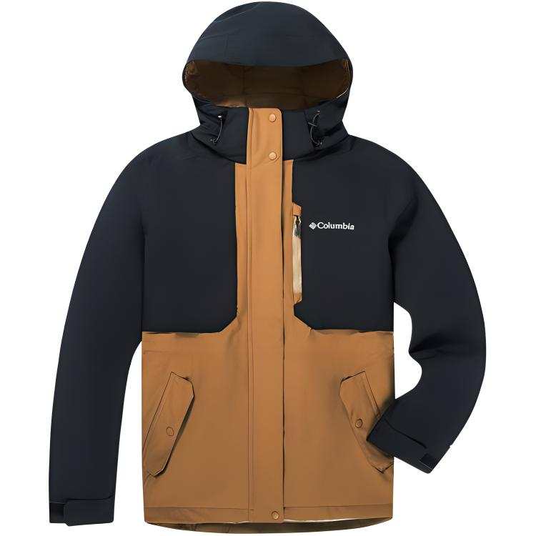 Columbia Casual Outdoor Waterproof Windbreaker Jacket Women's Blue Brown