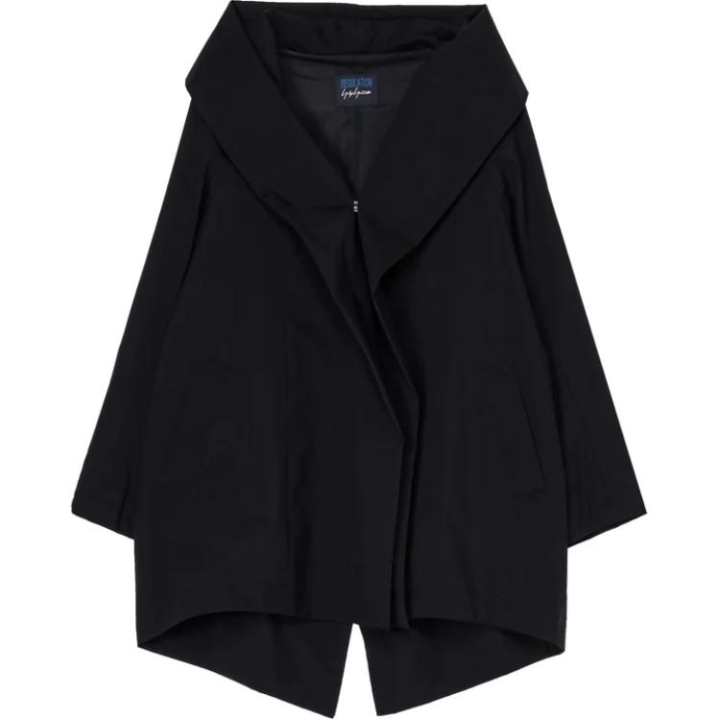 Yohji Yamamoto Yohji Yamamoto Shawl-lapels Hooded Jacket