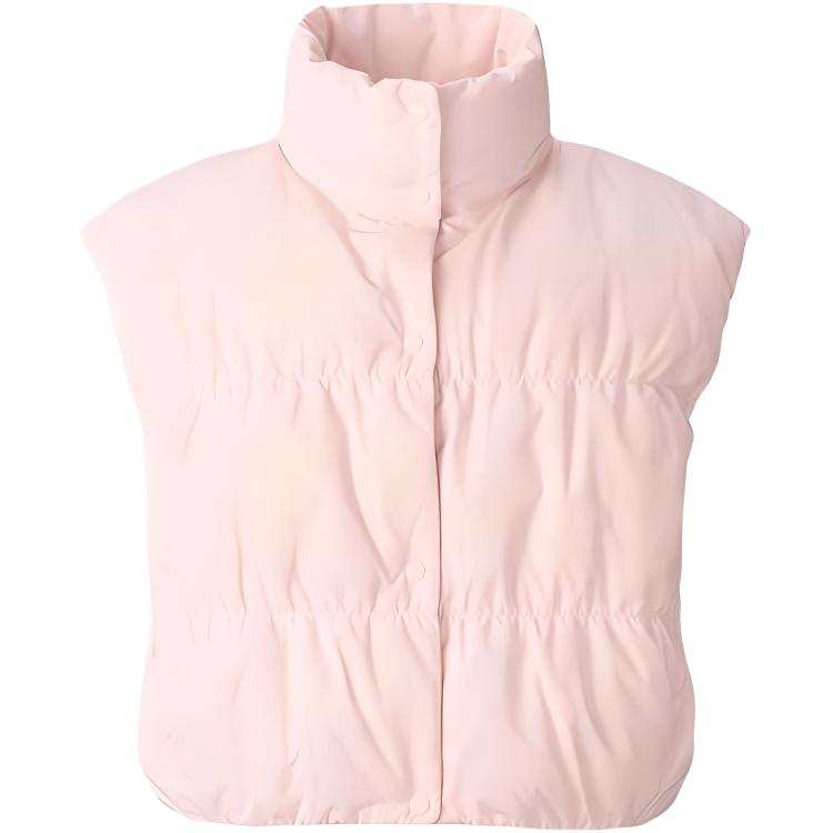 UNIQLO Down Vests Women's Stand Collar Moderate