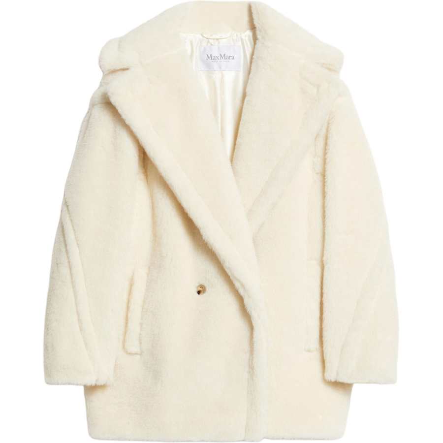 MaxMara MaxMara Velvet feel Coat Women's White