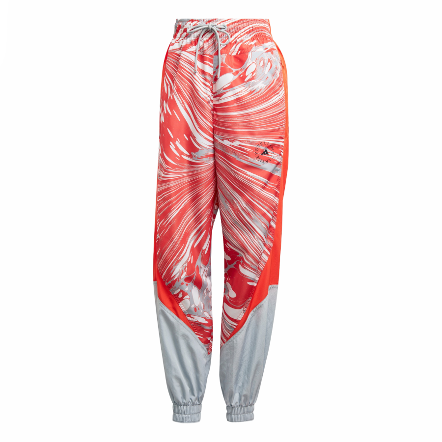 Adidas Adidas PRINTED WOVEN TRACK PANTS Casual Pants Women's Light Blue Gray/Semi Impact Orange