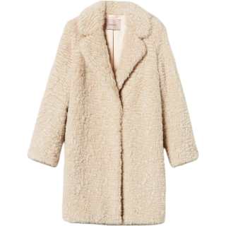 Twinset Velvet feel Coat Women's Ivory