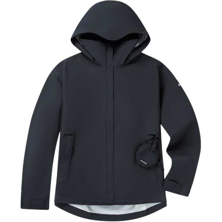 Columbia Transit SS25 Hiking Waterproof And Warm Windbreaker Jacket Women's Black