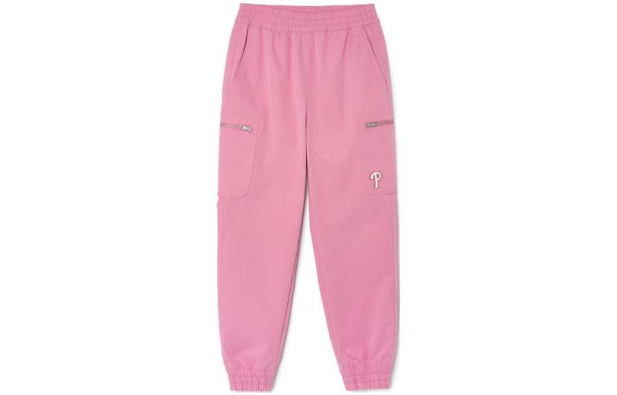 MLB MLB Casual Pants Women's Pink Moderate Cuffed Pants