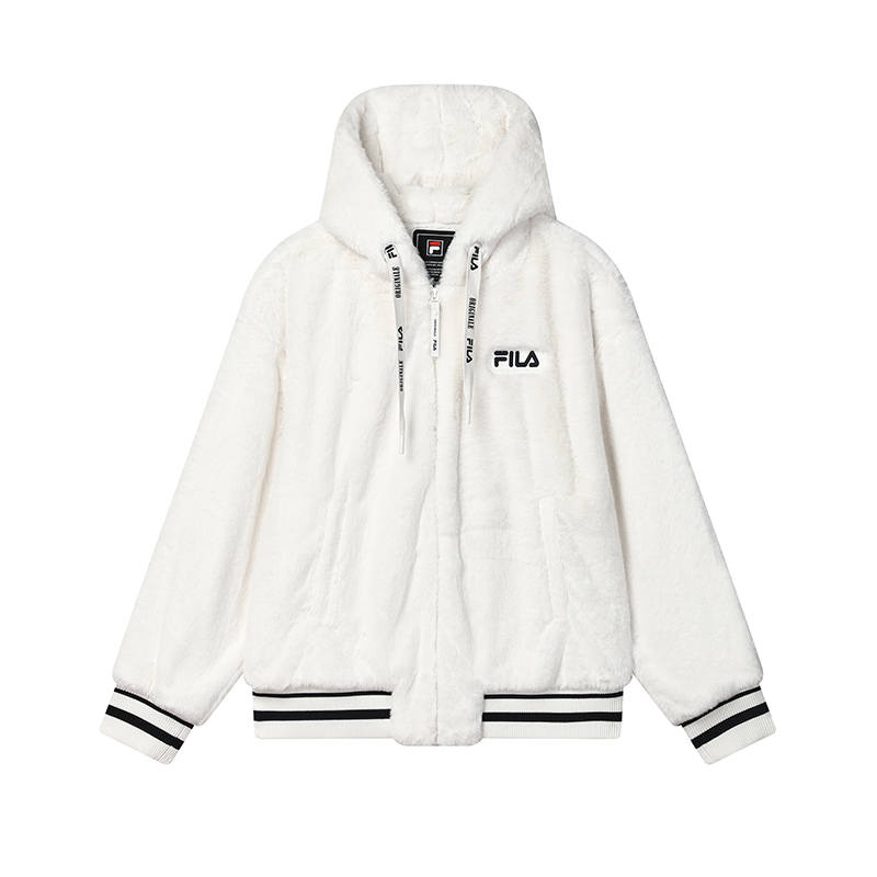 FILA Velvet feel Coat Women's Cloud White
