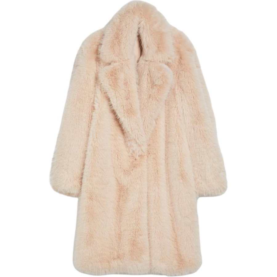 SportMax Concealed fastening Faux Fur Coat