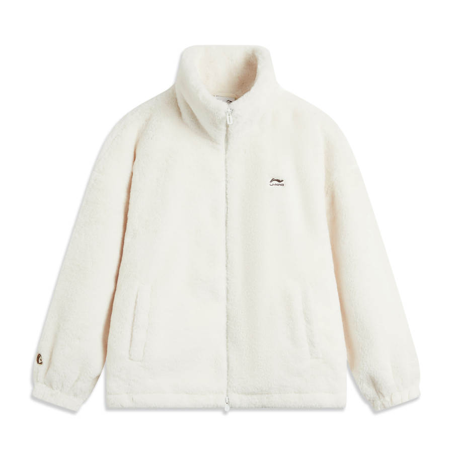 Li-Ning Li Ning Sports Life Collection Velvet feel Coat Women's Ivory