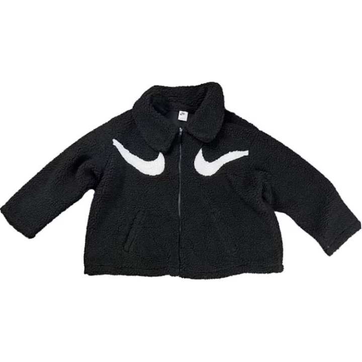 Nike Nike Swoosh Full Zip Sherpa Jacket Black/White