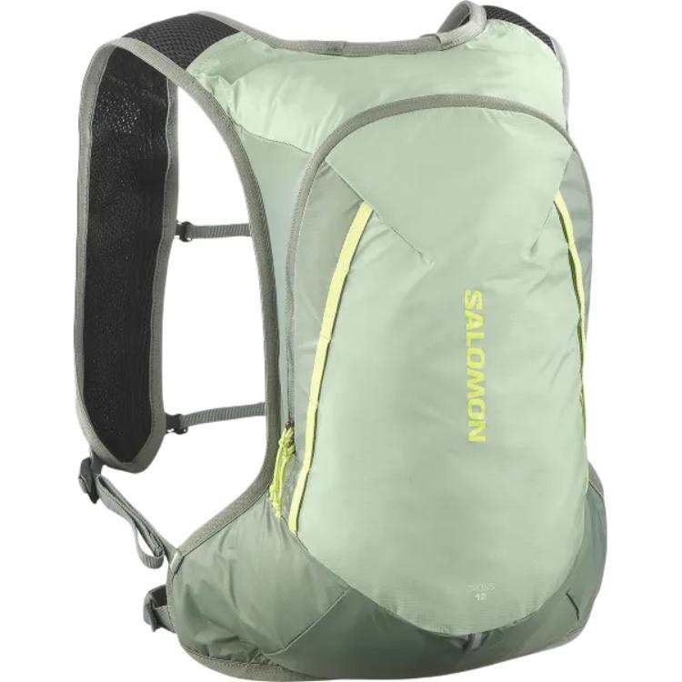 SALOMON CROSS 12L Mountaineering Bag Outdoor Bag Polyamide Green Unisex