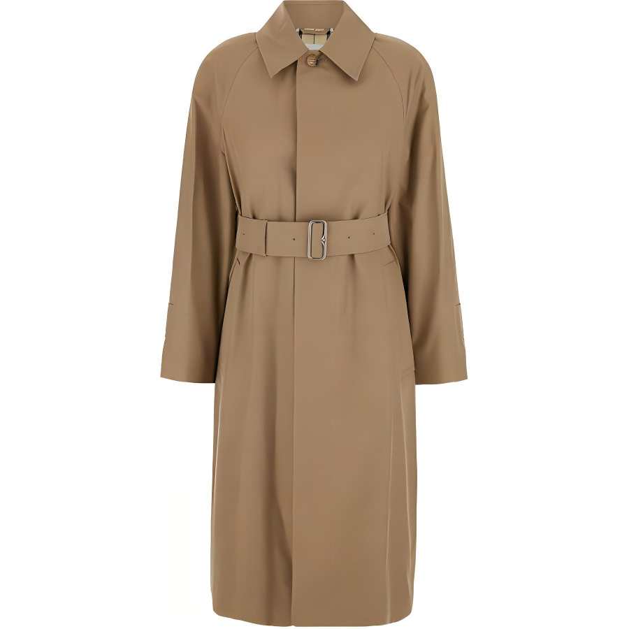 Burberry Belted Gabardine Car Coat