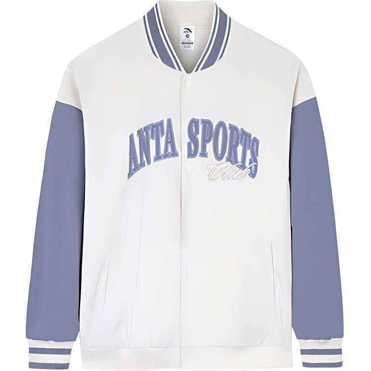 Anta Life Collection Baseball Jacket Women's Euryale Stone White