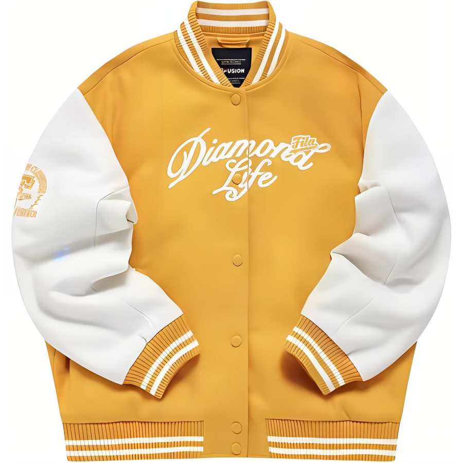 FILA FUSION Baseball Jacket Women's Apricot Orange