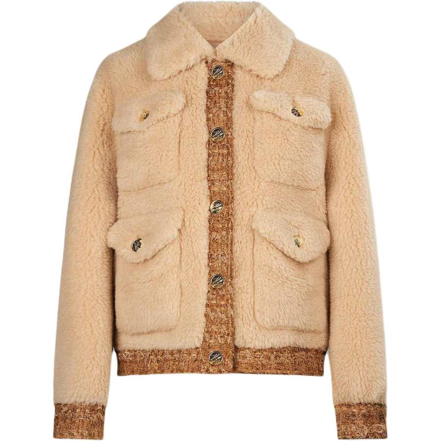 KARL LAGERFELD / Karl Lagerfeld Jeans Velvet feel Coat Women's Coffee