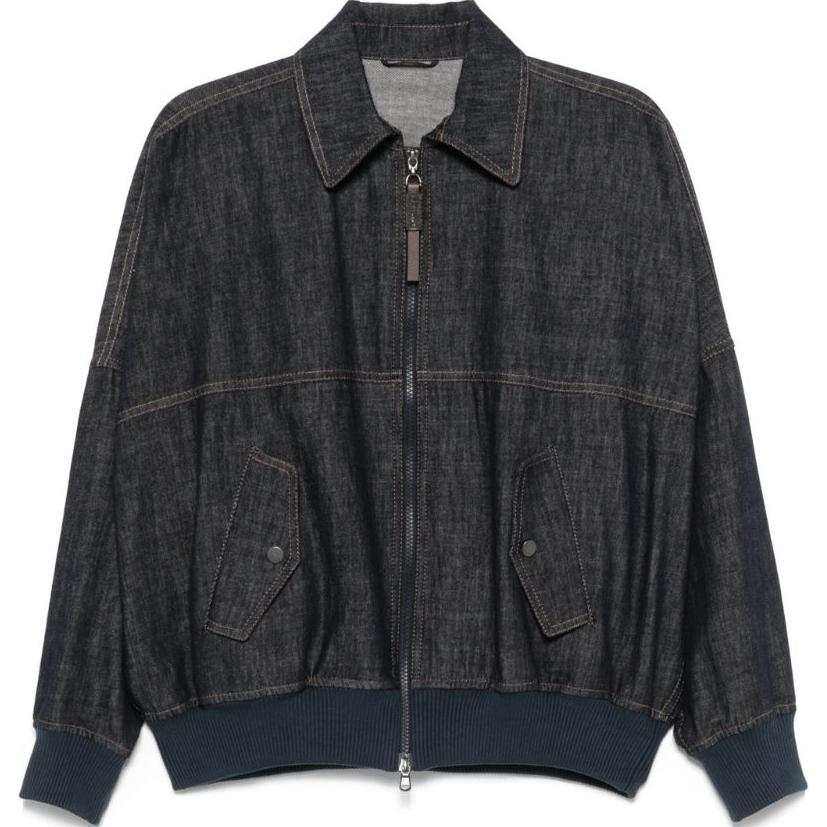 Brunello Cucinelli Brunello Cucinelli Zipped Denim Jacket