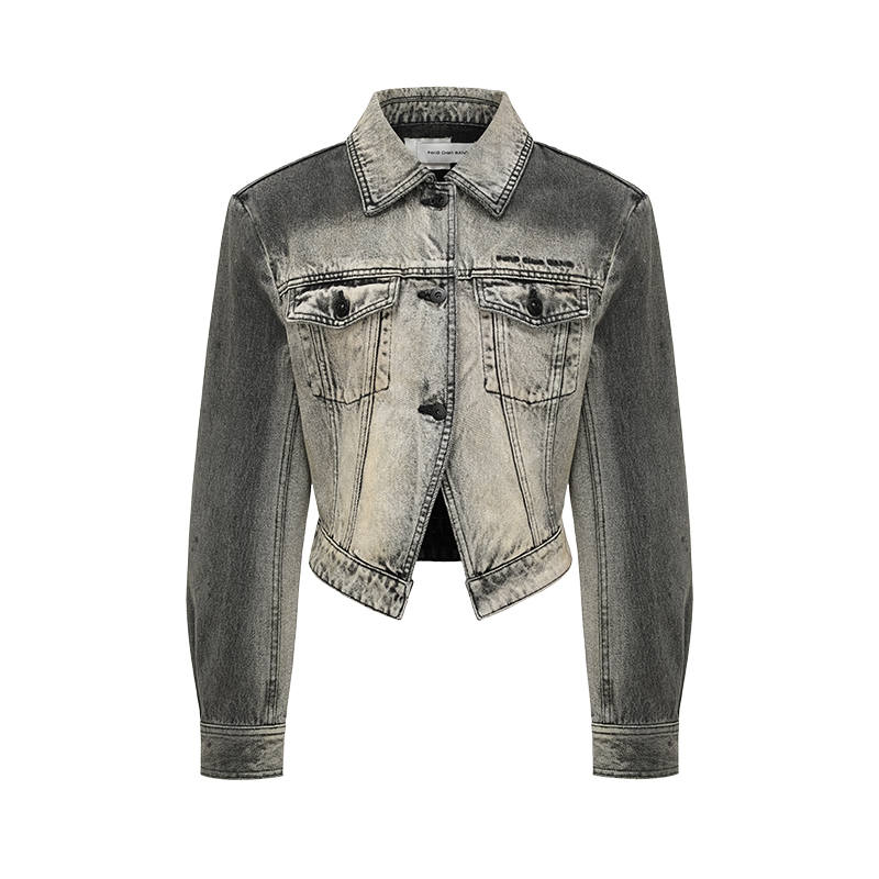 Feng Chen Wang Feng Chen Wang Logo patch Denim Jacket