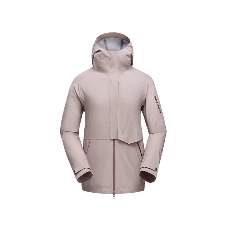 SALOMON OUTERPATH SS25 Waterproof, Windproof, Breathable, And Abrasion Resistant Windbreaker Jacket Women's