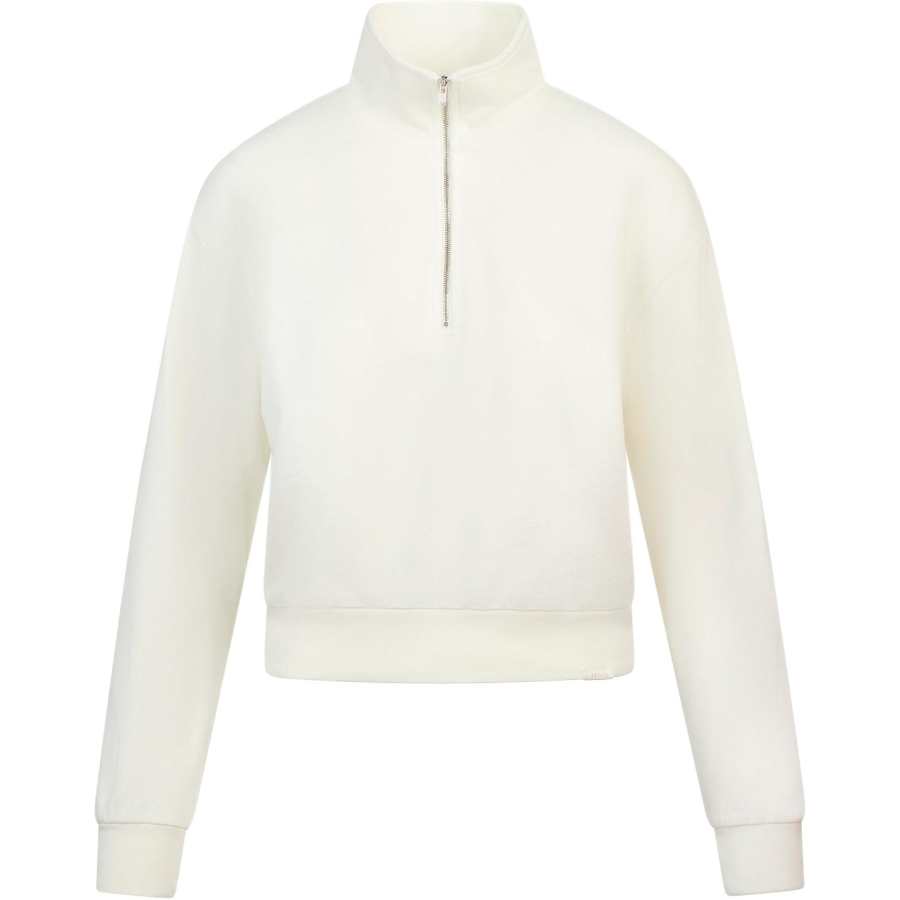 Skims SS25 LIGHTWEIGHT FLEECE SHRUNKEN QUARTER ZIP Sweatshirt Women's Marble Color