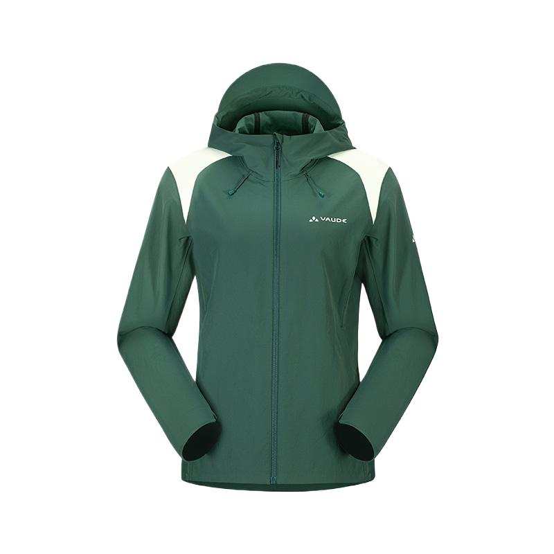 VAUDE Trench Coats Women's Hooded Moderate Soft Shell
