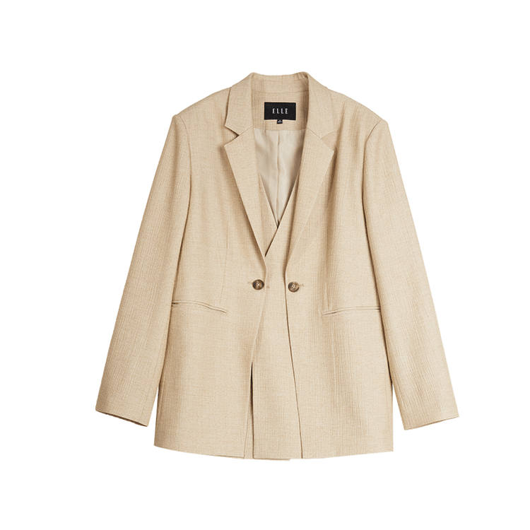 ELLE Business Suit Women's Khaki
