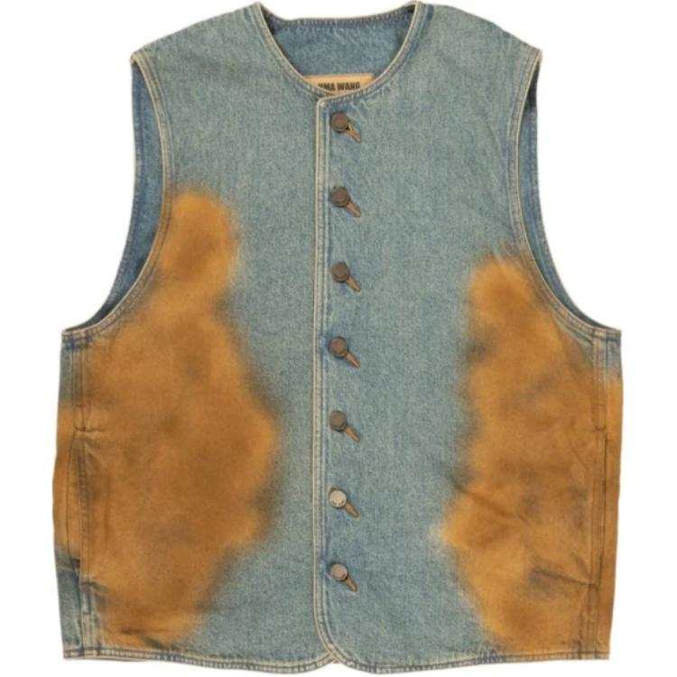 UMA WANG Vest Women's Blue Brown