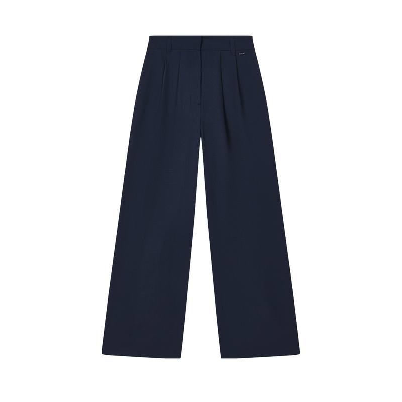 FILA Casual Pants Women's Legend Blue Moderate Wide Leg Pants