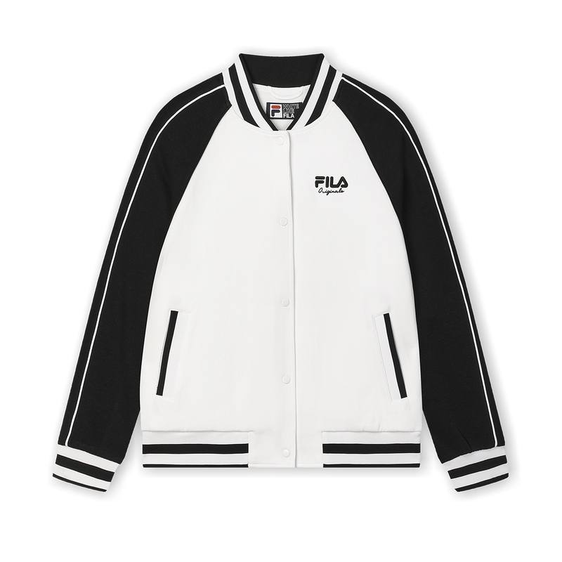 FILA Baseball Jacket Women's Standard White