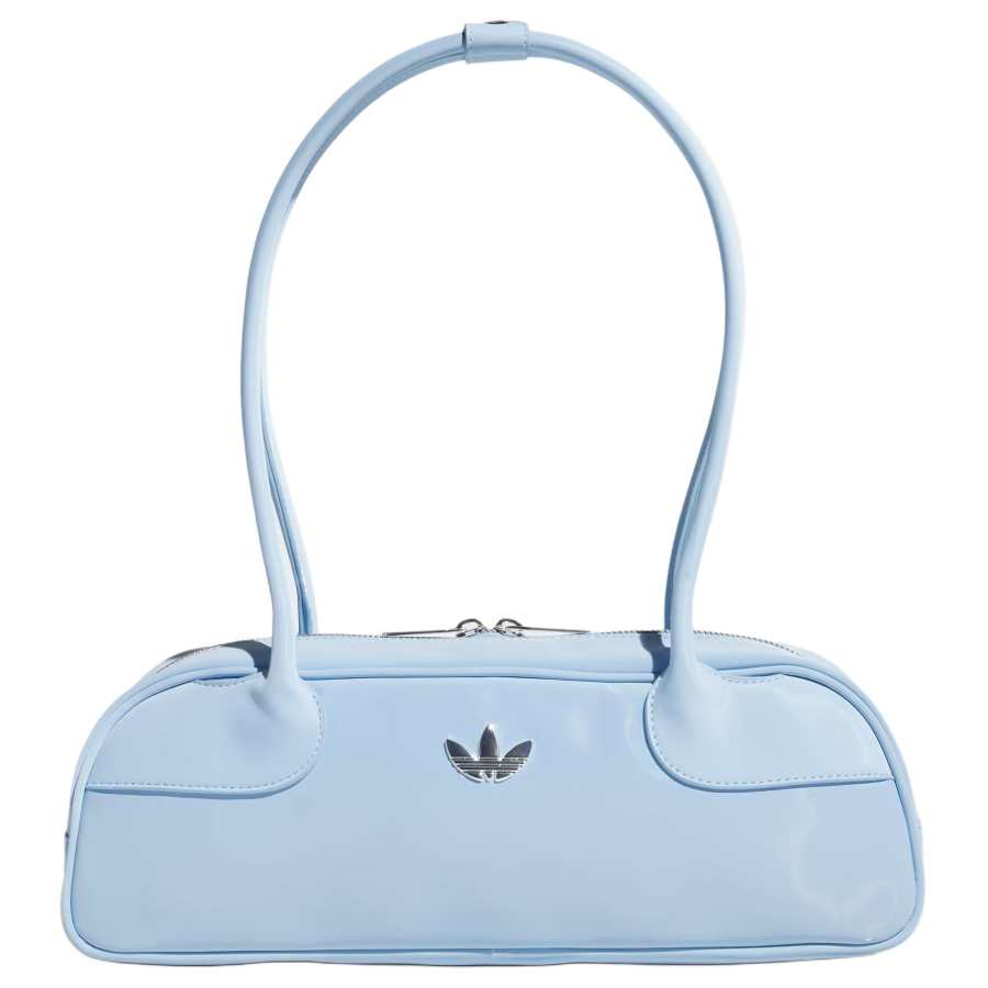Adidas Originals Matte Velvet Polyurethane Long Handle Bag Baguette Bag Shoulder Bag Women's Blue