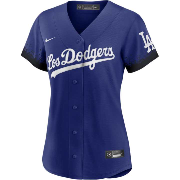 Nike Nike x MLB Los Angeles Dodgers City Connect Mookie Betts Baseball Jacket Los Angeles Dodgers Women's Royal Blue