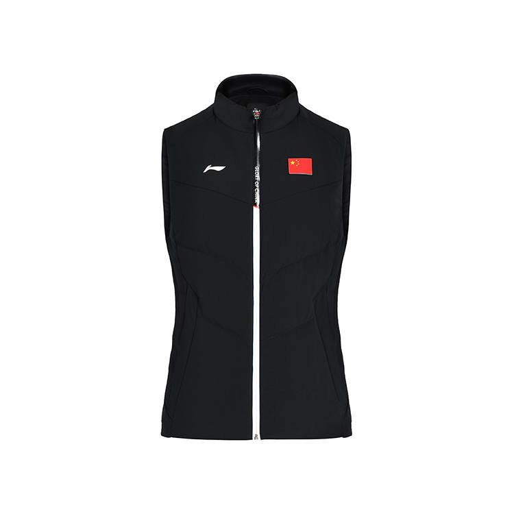 Li-Ning Li Ning Down Vests Women's Black Stand Collar Moderate