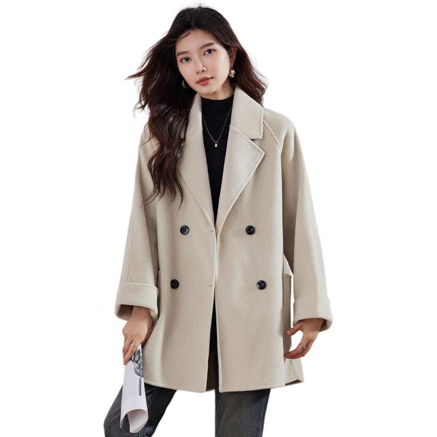 BALENO Coats Women's Suit Collar Moderate Straight Fit