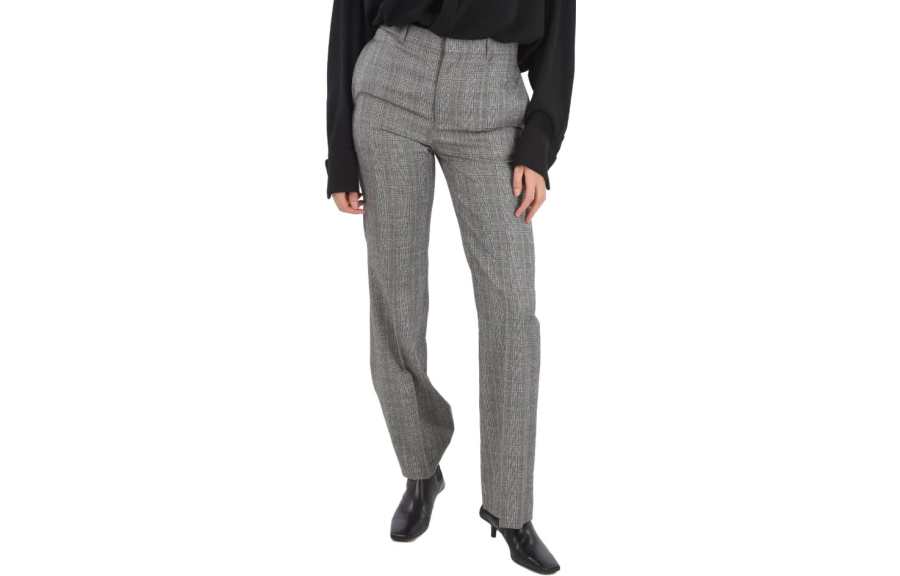 Balenciaga Casual Pants Women's Gray Moderate Straight Fit Pants