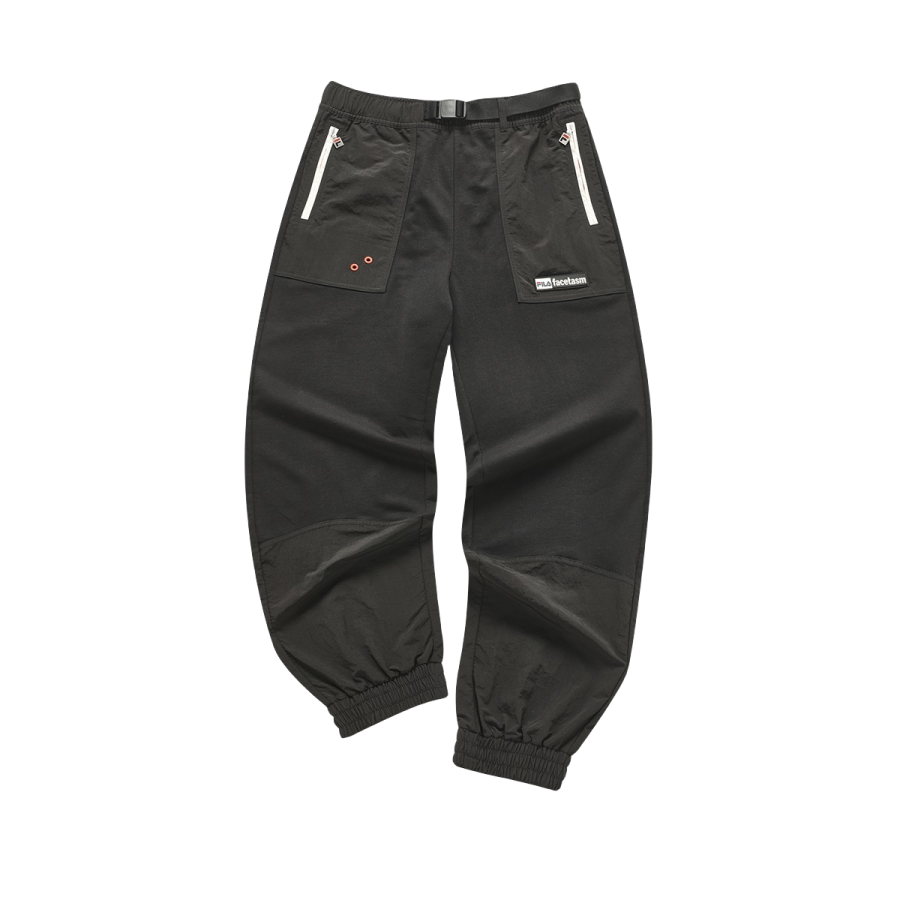 FILA FUSION Casual Pants Women's Black Moderate Cuffed Pants