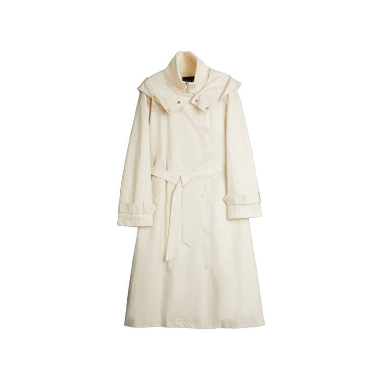 ELLE Trench Coats Women's Stand Collar Moderate